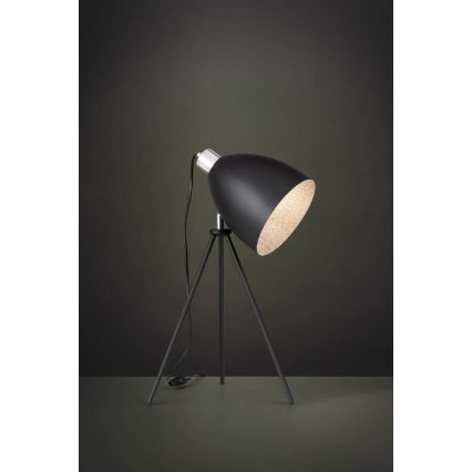 Eglo 79378 - Tischlampe MAREPERLA 1xE27/60W/230V schwarz