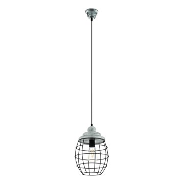 Eglo 79435 - Pendelleuchte an Kabel BAMPTON 1xE27/60W/230V grau/schwarz
