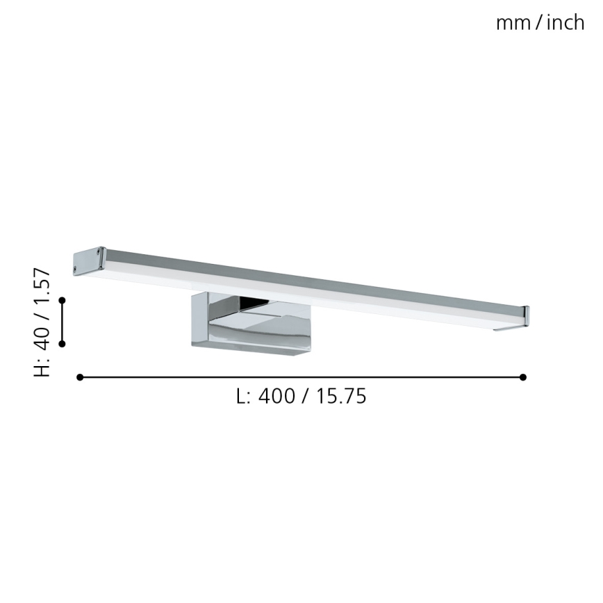 Eglo 79532 - LED-Spiegelbeleuchtung für Badezimmer SARNOR LED/7,4W/230V 40 cm IP44 glänzendes Chrom