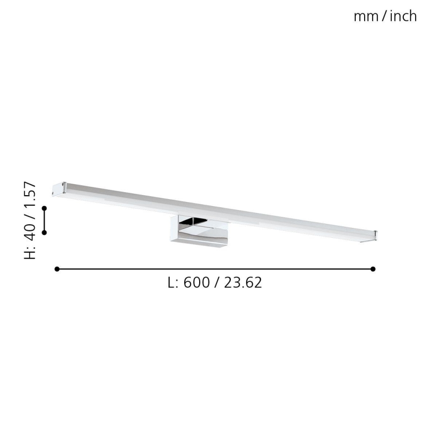 Eglo 79533 - LED-Spiegelbeleuchtung für Badezimmer SARNOR LED/11W/230V 60 cm IP44 glänzendes Chrom