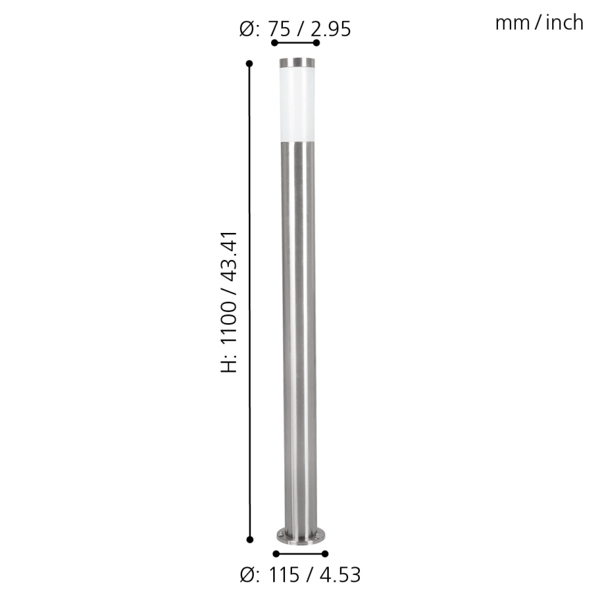 EGLO - Außenleuchte 1xE27/15W/230V IP65