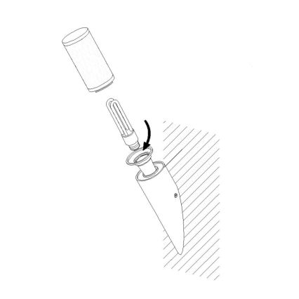EGLO - Außenwandleuchte 1xE27/15W/230V IP44