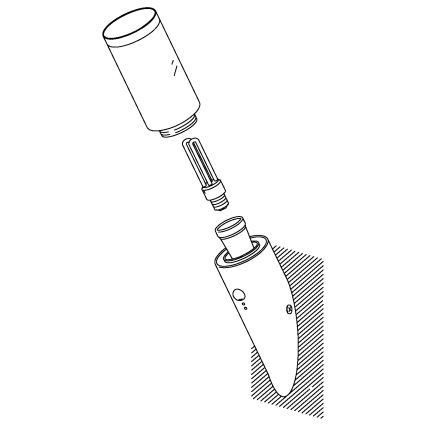 EGLO - Außenwandleuchte mit Sensor 1xE27/15W IP44