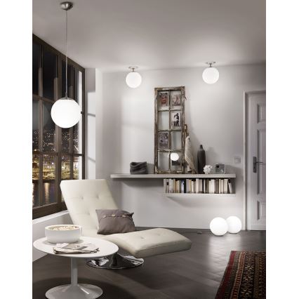 EGLO - Hängeleuchte 1xE27/60W/230V d 25 cm weiß