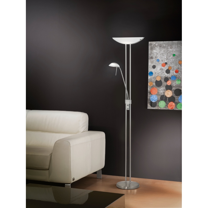EGLO 85971 - Stmívatelná stojací lampa BAYA 1xR7s/230W+1xG9/33W