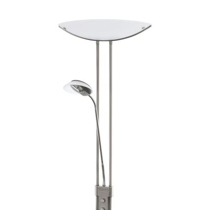 EGLO - Dimmbare Stehleuchte BAYA 1xR7s/230W+1xG9/33W matt Chrom