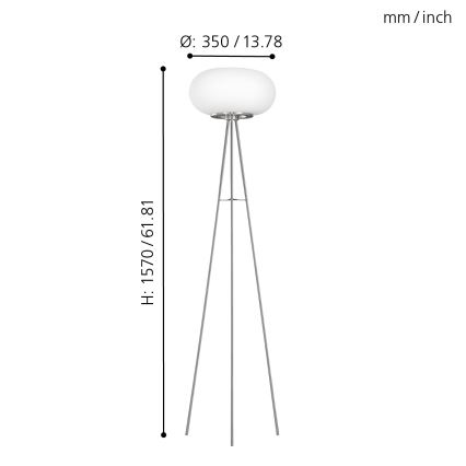 EGLO - Stehleuchte OPTICA 2xE27/60W d 35 cm