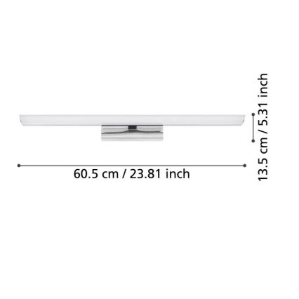 Eglo - Dimmbare LED-RGBW-Spiegelbeleuchtung für das Badezimmer15,6W/230V IP44 ZigBee