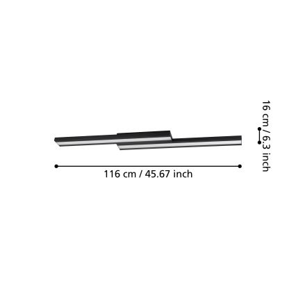 Eglo - Dimmbare LED-RGBW-Deckenleuchte LED/20,4W/230V ZigBee