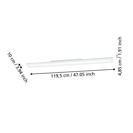 Eglo - Dimmbare LED-Deckenleuchte LED/33,5W/230V 2700-6500K weiß ZigBee