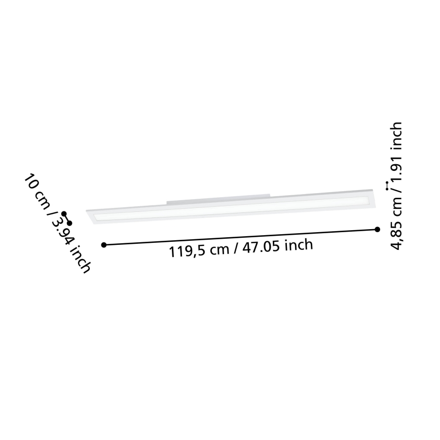 Eglo - Dimmbare LED-Deckenleuchte LED/33,5W/230V 2700-6500K weiß ZigBee