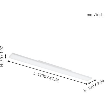 Eglo - Dimmbare LED-RGBW-Deckenleuchte LED/34,2W/230V ZigBee