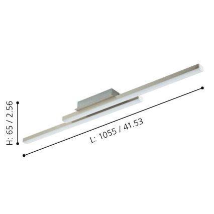 Eglo - Dimmbare LED-RGBW-Deckenleuchte LED/32W/230V ZigBee