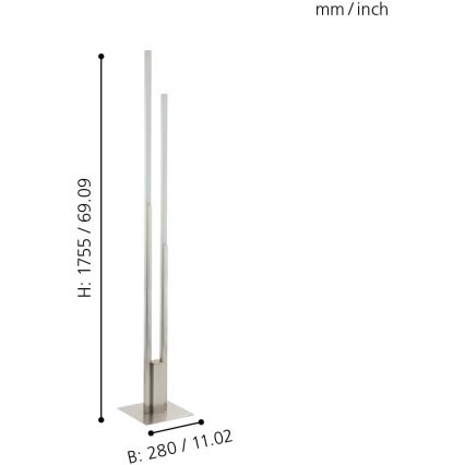 Eglo - Dimmbare LED-RGBW-Stehleuchte LED/32W/230V ZigBee