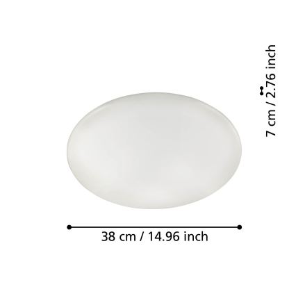 Eglo - Dimmbare LED-Deckenleuchte LED/19,2W/230V ZigBee