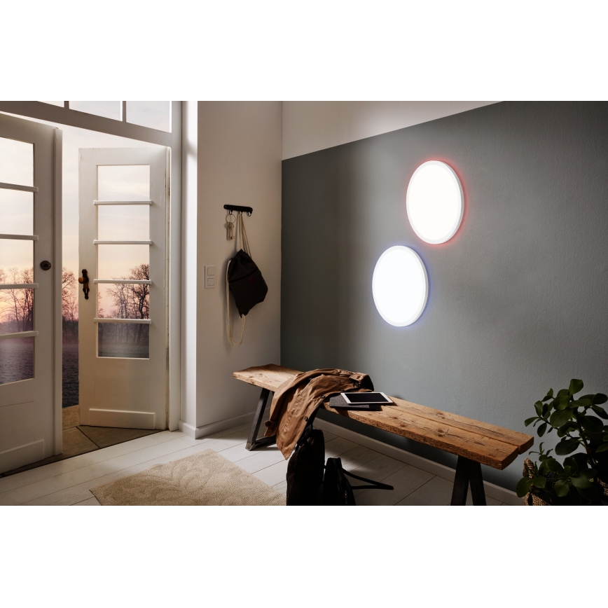 Eglo 900086 - Dimmbare LED-RGBW-Deckenleuchte ROVITO-Z LED/14,6W/230V 2700-6500K d 29,5 cm weiß