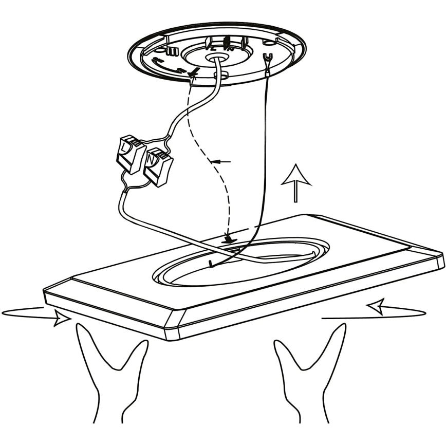 Eglo 900093 - RGBW-LED, dimmbare Deckenleuchte ROVITO-ZLED/14,6W/230V, schwarz