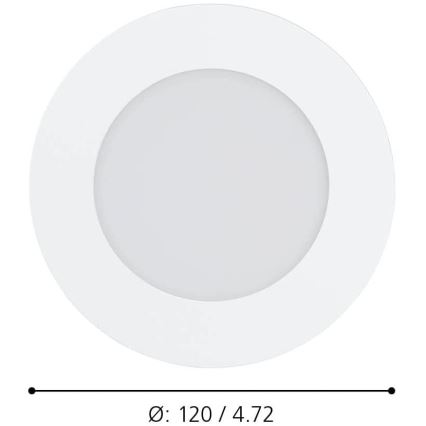 Eglo - Dimmbare LED-Badezimmerleuchte LED/5,4W/230V IP44 ZigBee