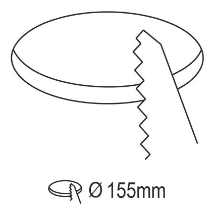 Eglo - Dimmbare LED-Einbauleuchte für Badezimmer LED/10,5W/230V 2700-6500K IP44 ZigBee