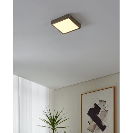 Eglo - LED-dimmbare Badezimmerleuchte, 16,5 W, 230 V, IP44, ZigBee, 21 × 21 cm
