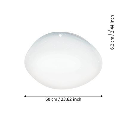 Eglo - Dimmbare LED-RGBW-Deckenleuchte LED/33W/230V ZigBee