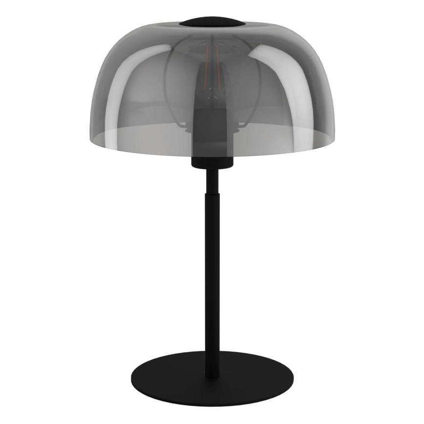 Eglo - Tischlampe 1xE27/40W/230V schwarz/grau