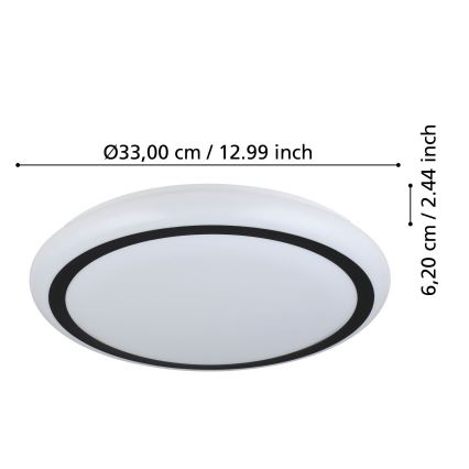 Eglo - LED-Deckenleuchte LED/14,6W/230V