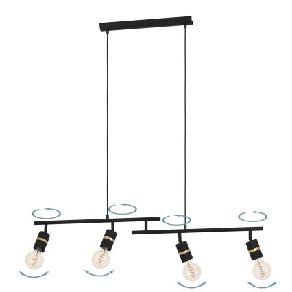 Eglo - Deckenleuchte an Kabel 4xE27/10W/230V