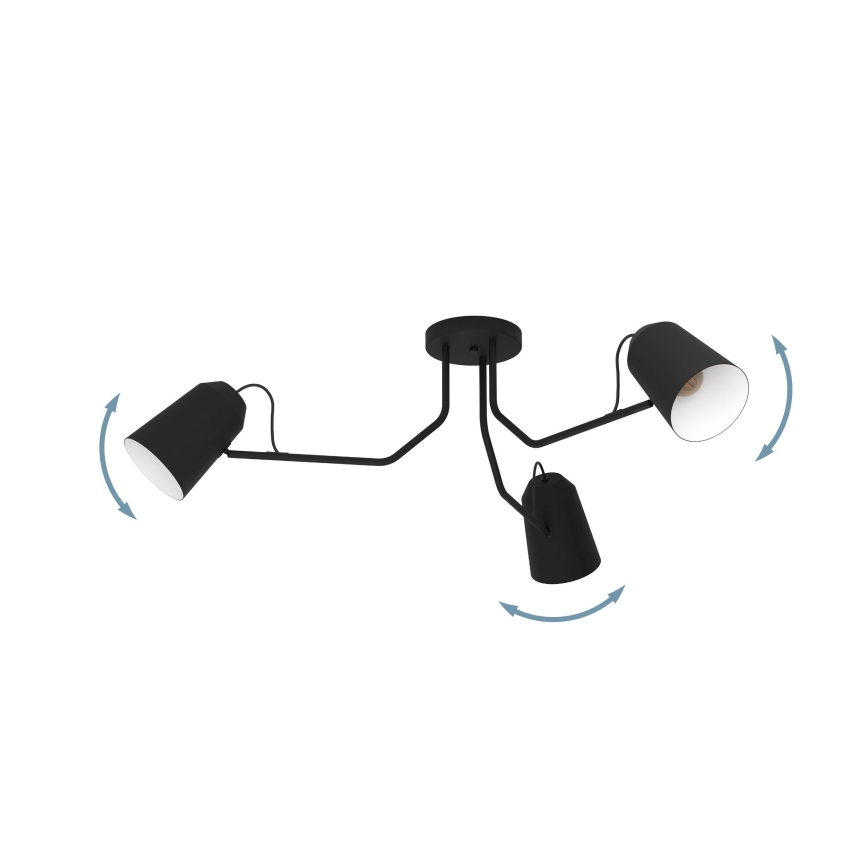 Eglo - Deckenleuchte 3xE27/25W/230V