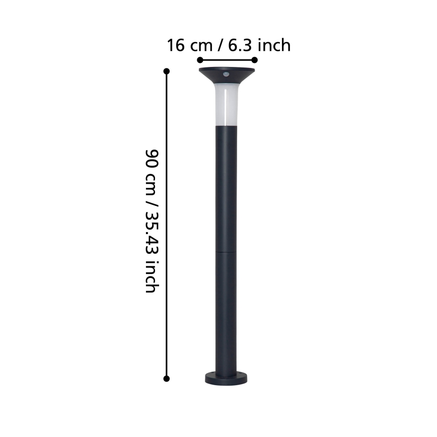 Eglo - Outdoor-LED-Solarleuchte mit Sensor 6xLED/0,03W/3,7V 1500 mAh IP44