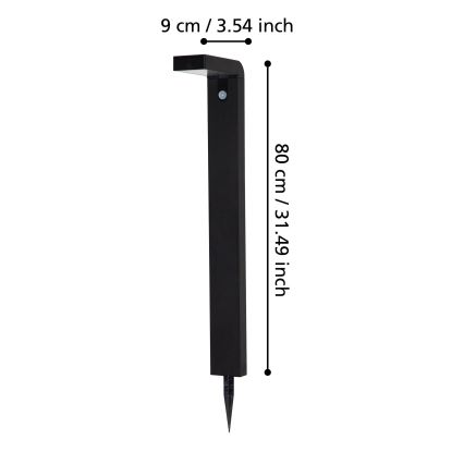 Eglo - Outdoor-LED-Solarleuchte mit Sensor 18xLED/0,2W/3,7V 2200 mAh IP44