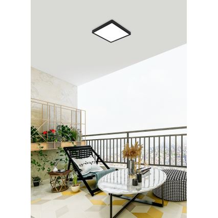 Eglo - LED Badezimmer-Deckenleuchte LED/20,5W/230V IP44 schwarz