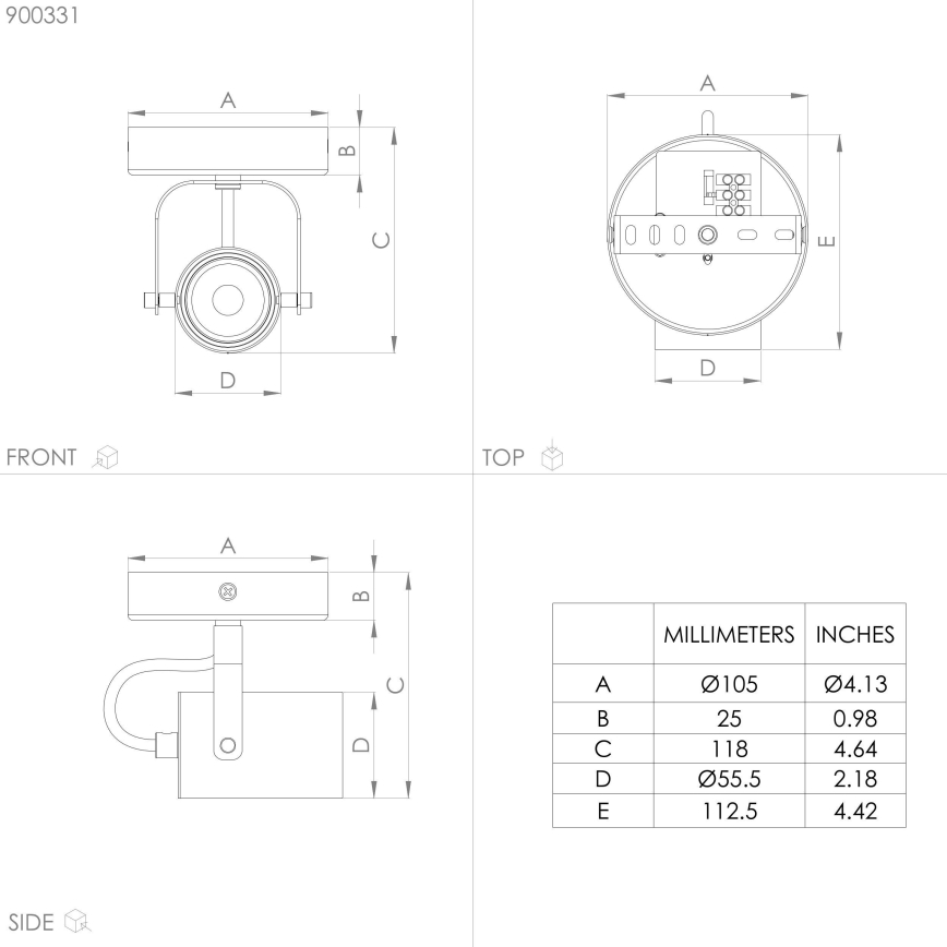 Eglo - LED Einbauleuchte 1xGU10/3W/230V
