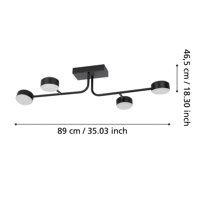 Eglo - LED dimmbare Deckenleuchte 4xLED/6,8W/230V