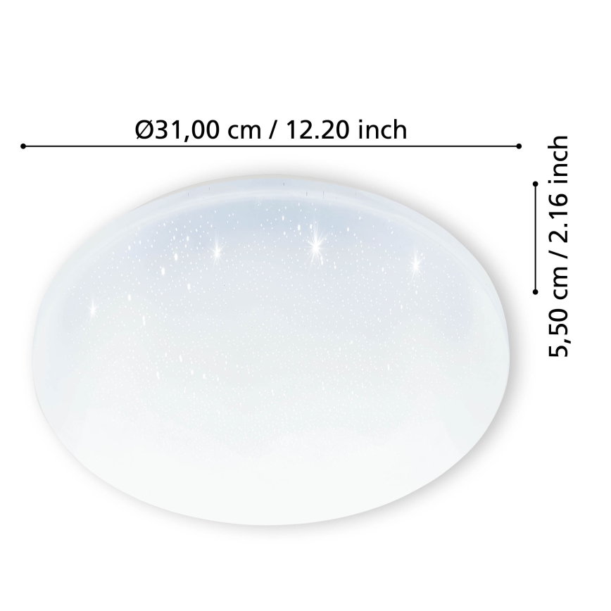 Eglo - LED-Deckenleuchte fürs Badezimmer LED/18W/230V IP44
