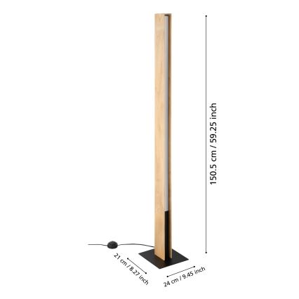 Eglo - Dimmbare LED-RGBW-Stehleuchte LED/35W/230V 2700-6500K