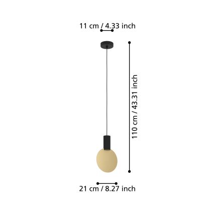 Eglo - LED-Hängeleuchte 1xGU10/4,5W/230V 3000K