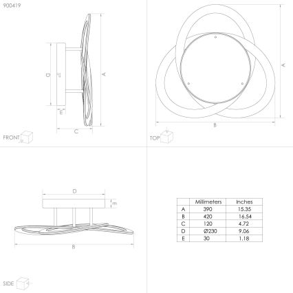 Eglo - LED Deckenleuchte LED/35W/230V