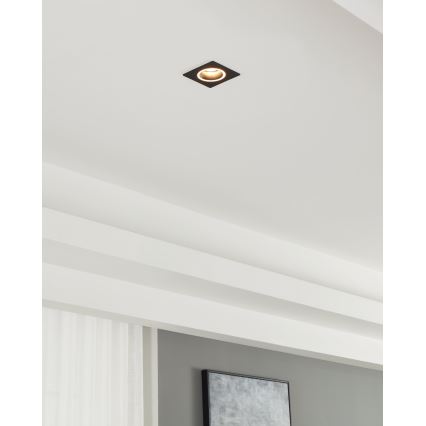 Eglo - Deckenleuchte 1xGU10/35W/230V Anthrazit