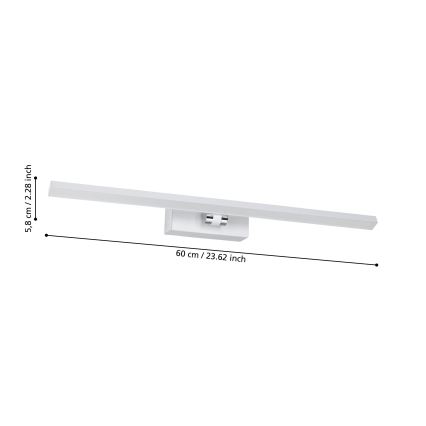Eglo - LED Badezimmer-Spiegelleuchte LED/5W/230V IP44 Weiß