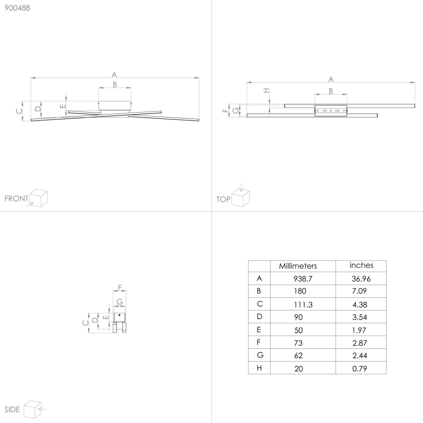 Eglo - LED dimmbare Deckenleuchte 2xLED/13W/230V