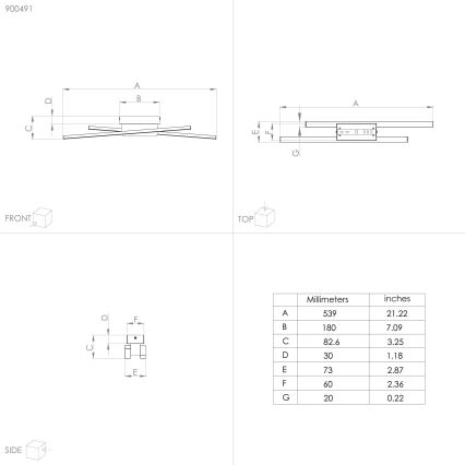 Eglo - LED-Wandbeleuchtung 2xLED/6,3W/230V