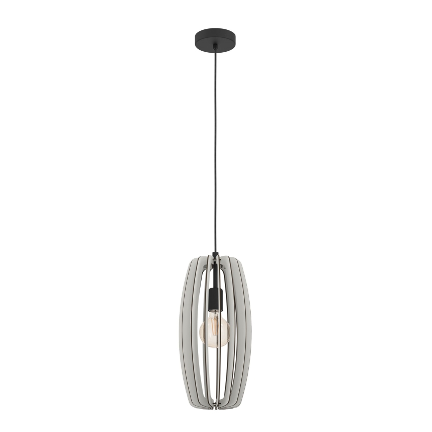 Eglo - Hängeleuchte an Schnur 1xE27/40W/230V cremefarben