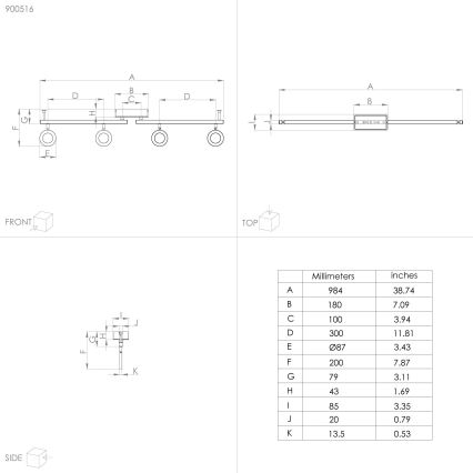 Eglo - LED-Strahler 4xLED/3,2W/230V + 2xLED/3,3W/230V