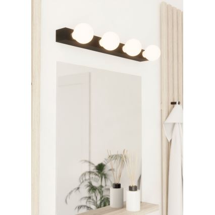 Eglo – Wandleuchte 4xE27/40W/230V schwarz