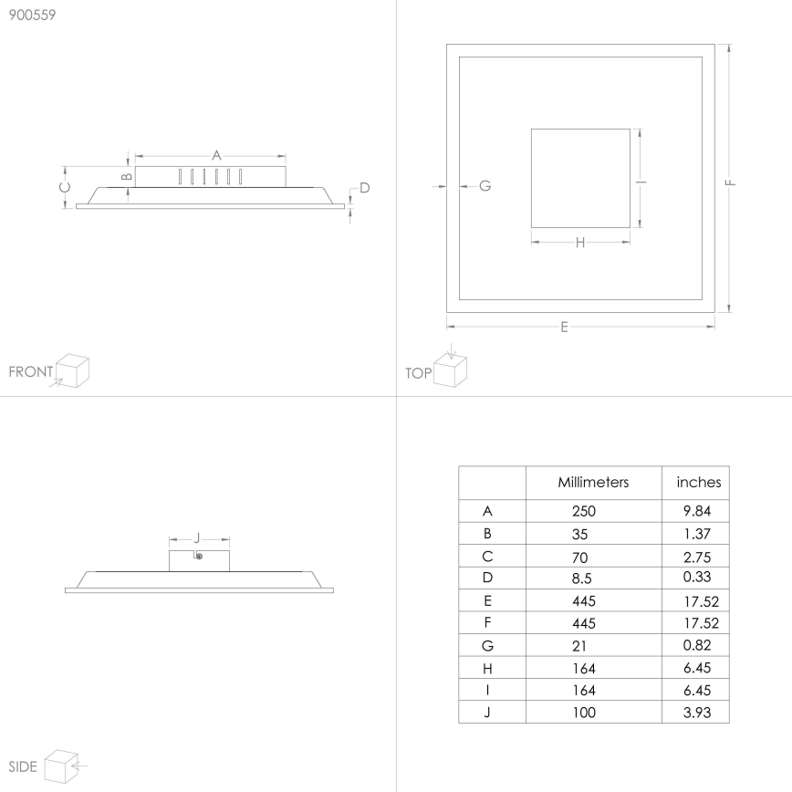 Eglo - LED-Deckenleuchte LED/28W/230V