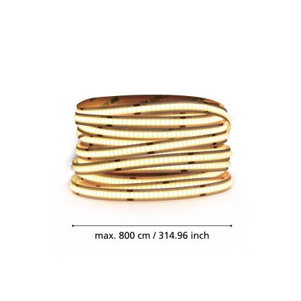 Eglo - LED-Streifen 8m LED/64W/24/230V 3000K