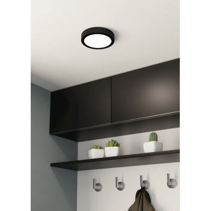 Eglo - dimmbare LED-Deckenleuchte LED/11W/230V schwarz Ø 16 cm