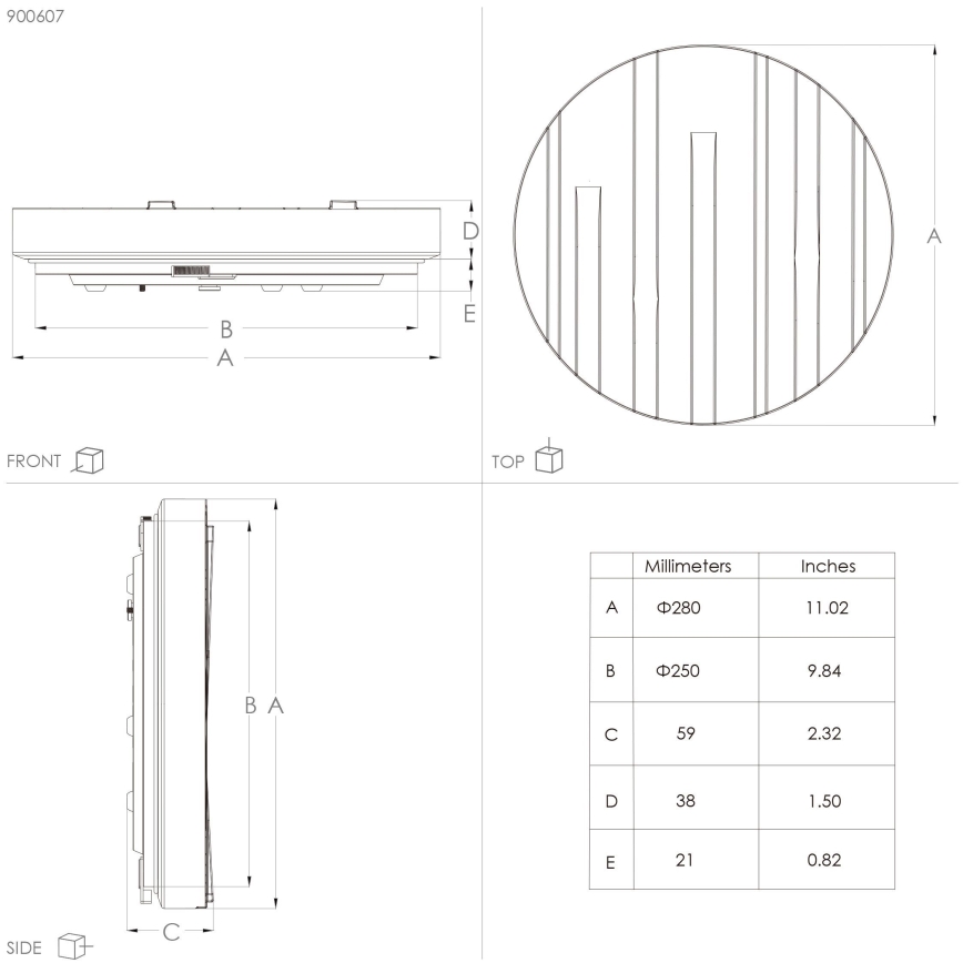 Eglo - LED-Deckenleuchte LED/10W/230V d 28 cm