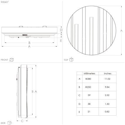 Eglo - LED Deckenleuchte LED/10W/230V Ø 28 cm